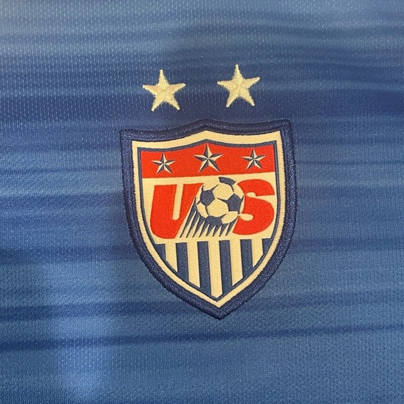Nike Team USA Women’s Stadium Away Soccer Jersey DriFit World Cup 2015 Sz Large - Picture 9 of 12